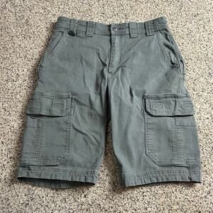 Duluth Trading Flex Fire Hose Cargo Shorts Size 34 (Actual 32) Grey Outdoor